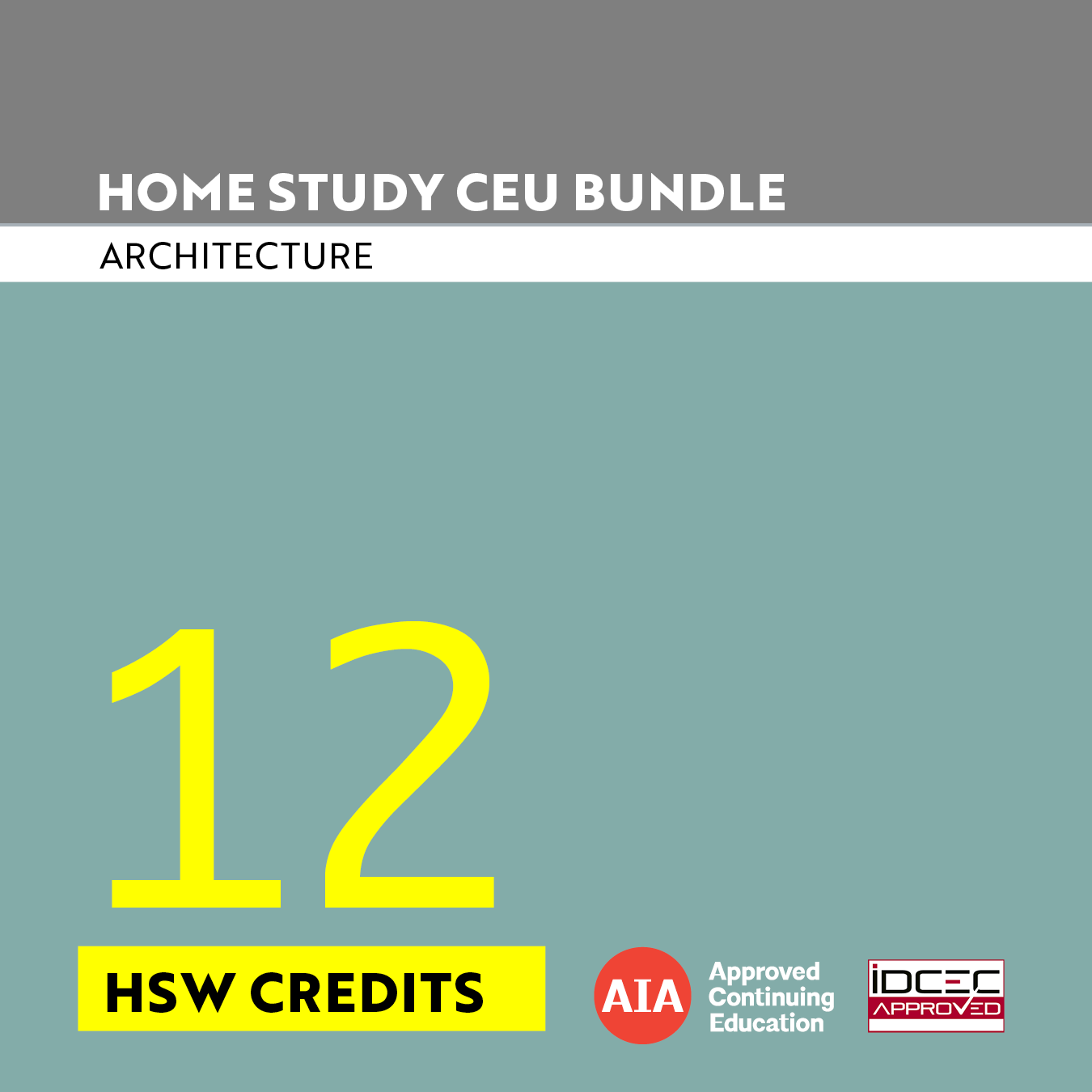 12-Credit Architecture Home Study Bundle